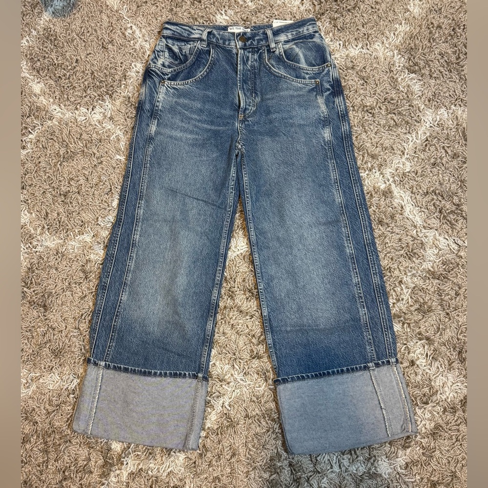 NWOT We The Free Final Countdown Low Rise Cuffed Boyfriend Jeans size 25 - Picture 3 of 15